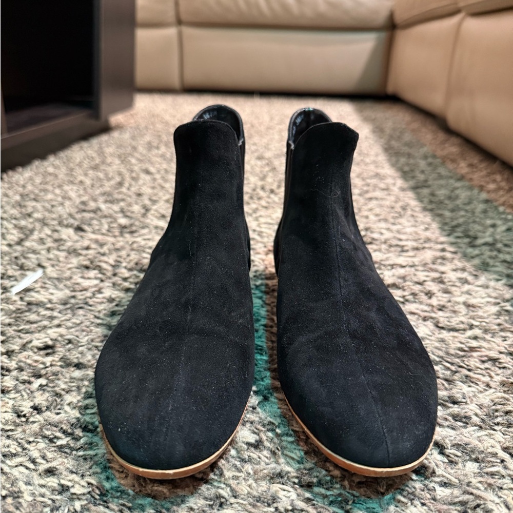 Salvatore Ferragamo Black Suede Ankle Boots